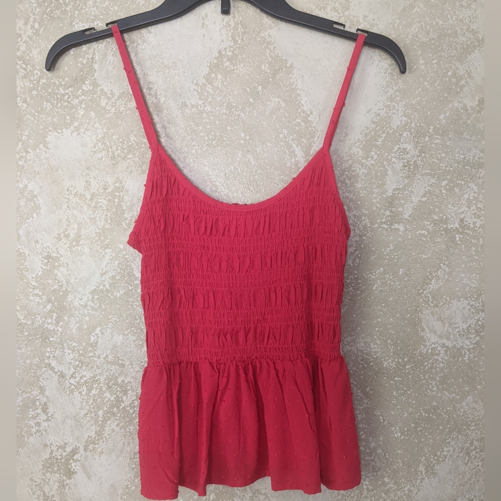 BKK Chance Smocked Tank Top Juniors Sz Med